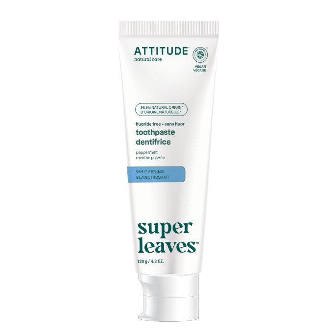 Fluoride-free toothpaste – whitening